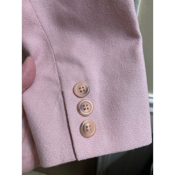Vintage Pendleton Wool Light Pink Collared Blazer Jacket Women's Size 8 80s 90s - Picture 10 of 16